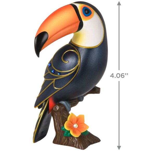 New! Toucan Hallmark Keepsake Ornament 2023 Beauty of Birds Exclusive - Picture 3 of 5